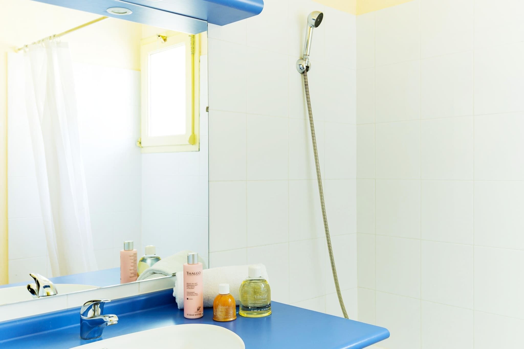 Shower, hair dryer