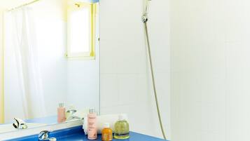 Shower, hair dryer