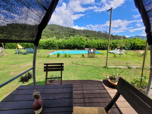 Accommodation with swimming pool and connection to nature