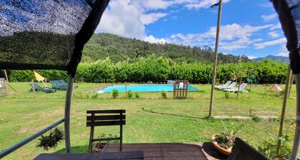 Accommodation with swimming pool and connection to nature