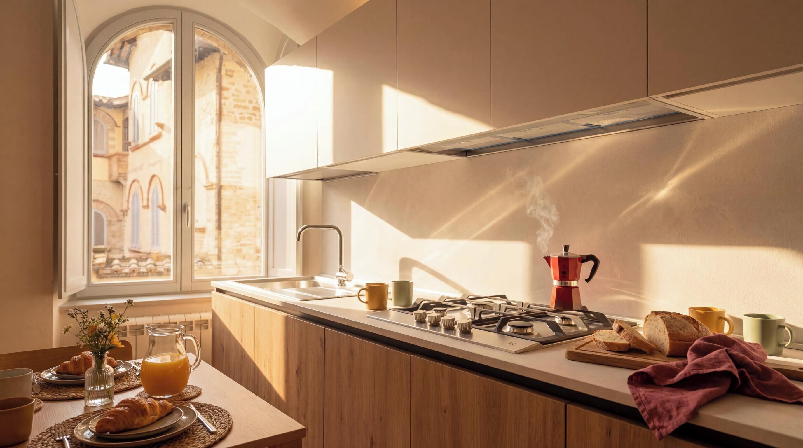 Kühlschrank, Ofen, Herdplatte, Geschirrspüler