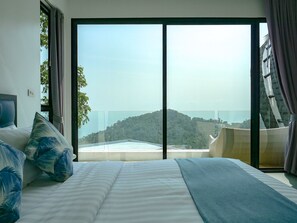 Iron/ironing board, Internet, bed sheets - Charming 4 BR villa with private pool 180-degree Seaview in beautiful Koh Samui (Koh Samui)
