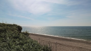 Vlak bij het strand