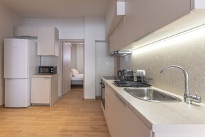 Fridge, oven, stovetop, coffee/tea maker - Phaedrus Living: Artotines Urban Residence (Athens)