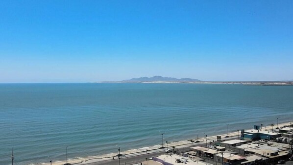 Aerial view - Mar de Cortez Studio 1 | 1 Block to Malecon | Pool (San Felipe)