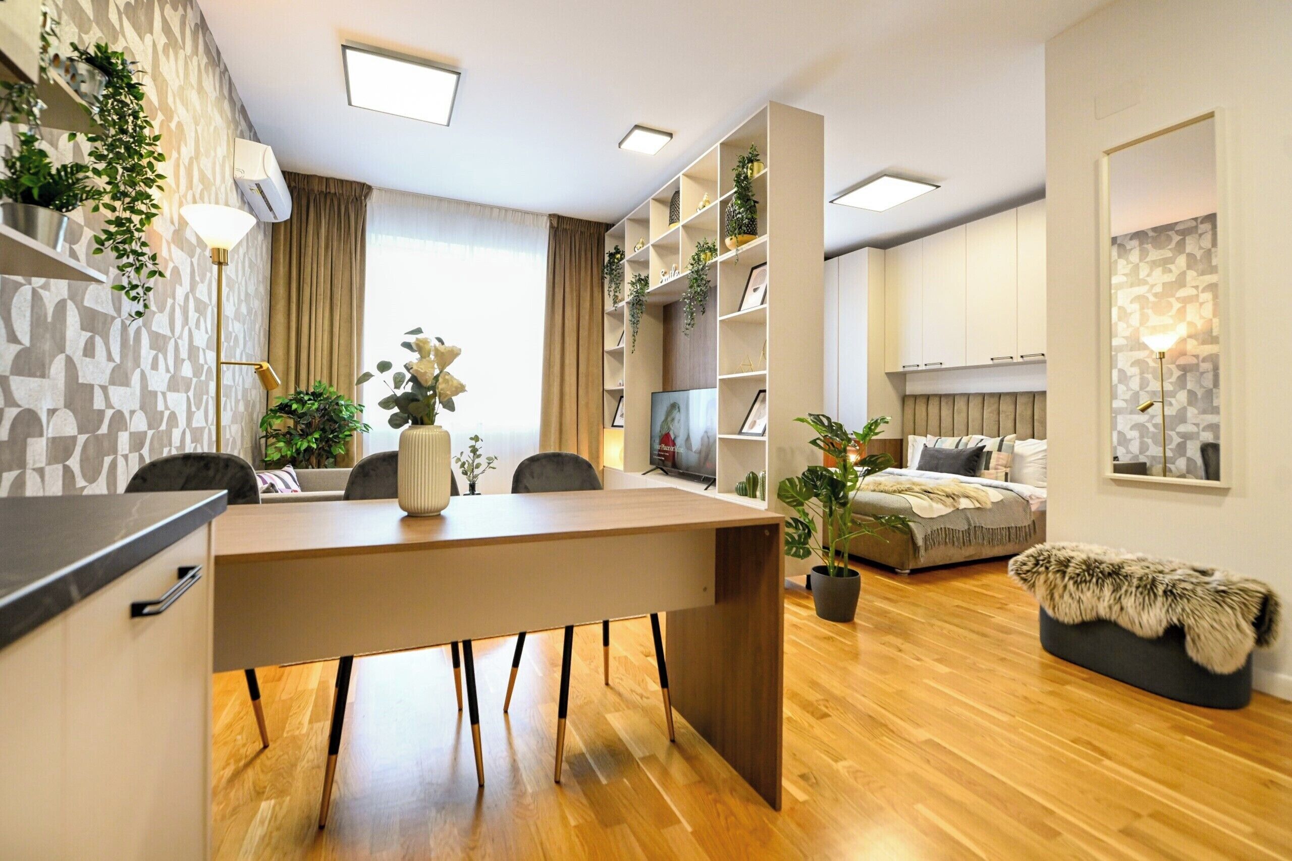 Studio Comfort, 1 Tempat Tidur Double dengan tempat tidur Sofa, Bebas Asap Rokok | Interior