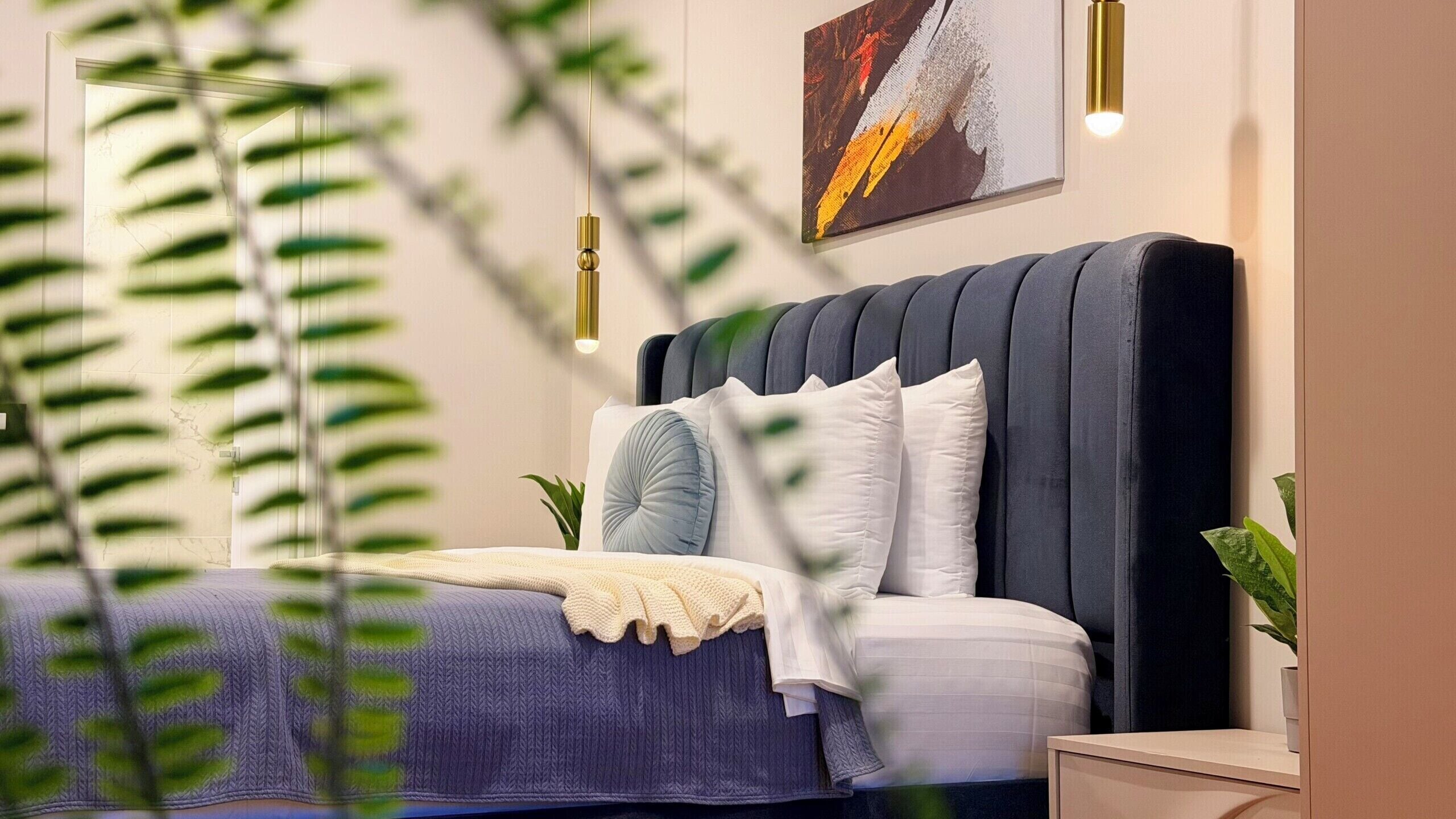 Apartemen Comfort, 2 kamar tidur, Bebas Asap Rokok | Wi-Fi gratis dan seprai linen