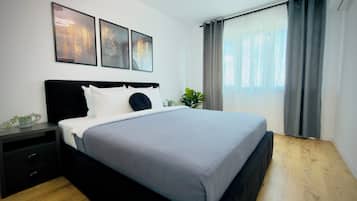 Apartemen Comfort, 1 Tempat Tidur Double dengan tempat tidur Sofa, Bebas Asap Rokok | Wi-Fi gratis dan seprai linen