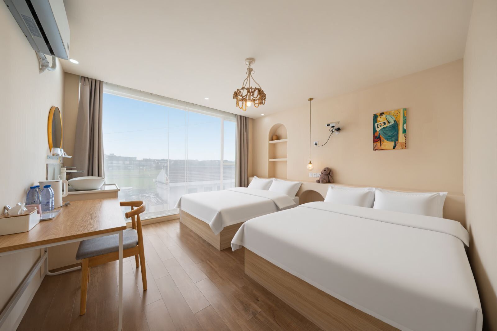 Superior Twin Room, Courtyard View | Premium bedding, down comforters, individually decorated