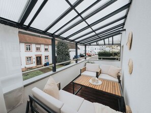 Terrace/patio - High-quality vacation apartment with sauna and fitness (Tholey)