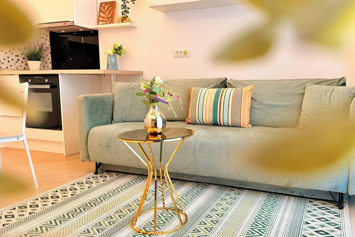 Apartamento de lujo, 1 cama doble con sofá cama, no fumadores | Cortinas opacas, tabla de planchar con plancha, wifi gratis
