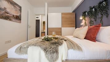 Apartamento conforto, 1 quarto, para não fumantes | Cortinas blackout, ferros/tábuas de passar roupa, Wi-Fi de cortesia