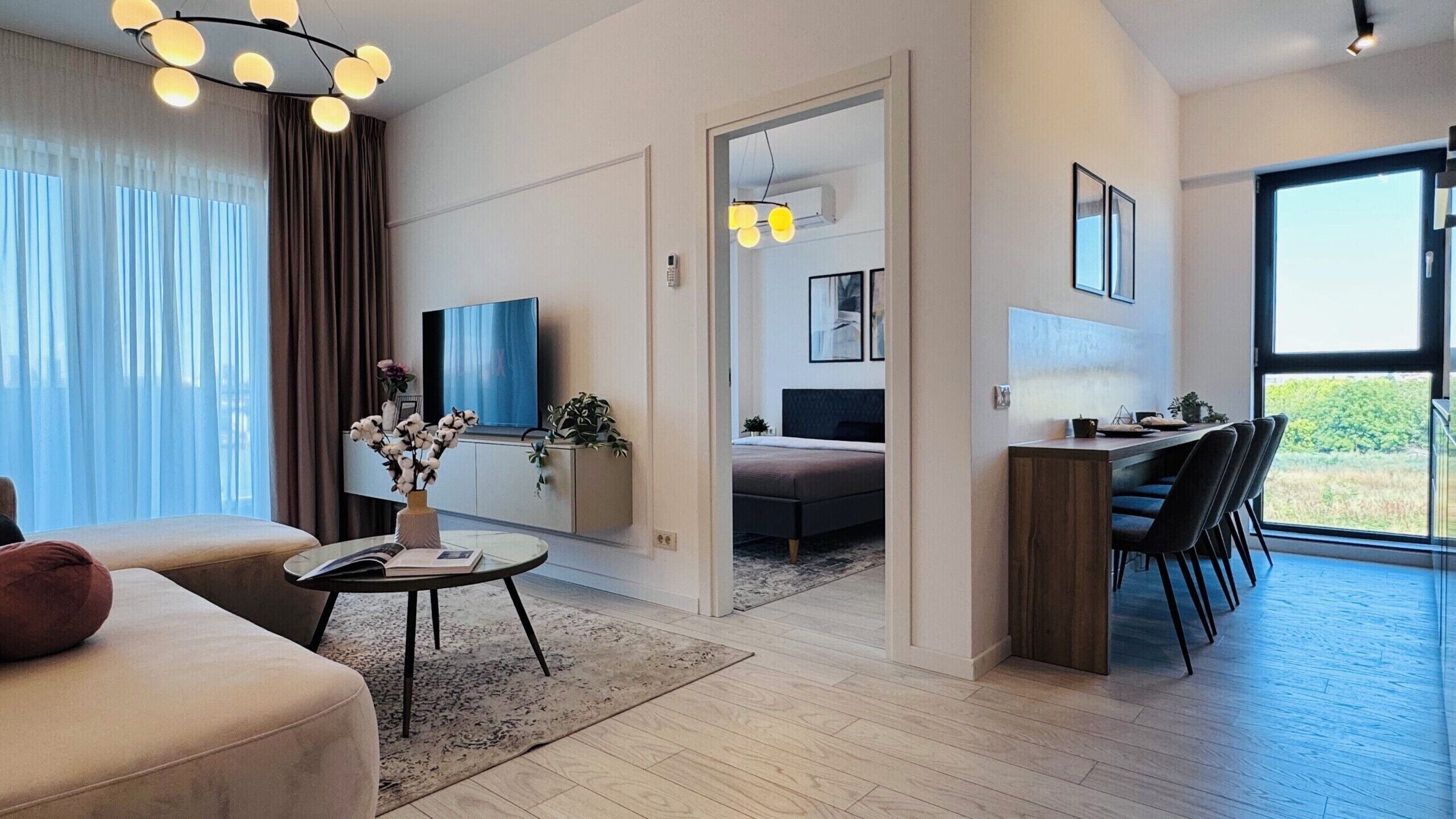Apartemen Comfort, 2 kamar tidur, Bebas Asap Rokok | Wi-Fi gratis dan seprai linen