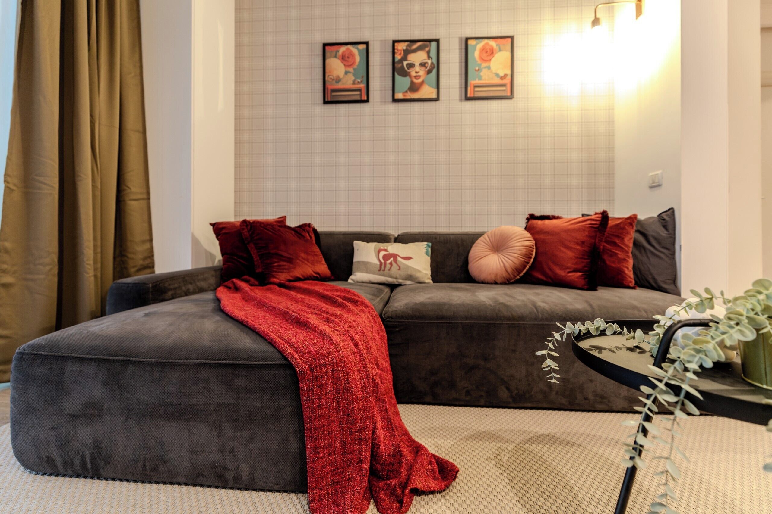 Appartamento Comfort, 2 camere da letto, non fumatori | Area soggiorno | Smart TV