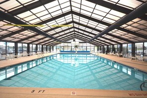 Indoor pool - Lovely direct Ocean Front condo with ocean front living room and ocean front Bedroom . (Ocean City)
