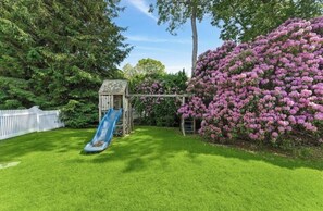 Children's area - Summer in the Hamptons Starts Here- pool , sun deck and backyard oasis (Westhampton Beach)