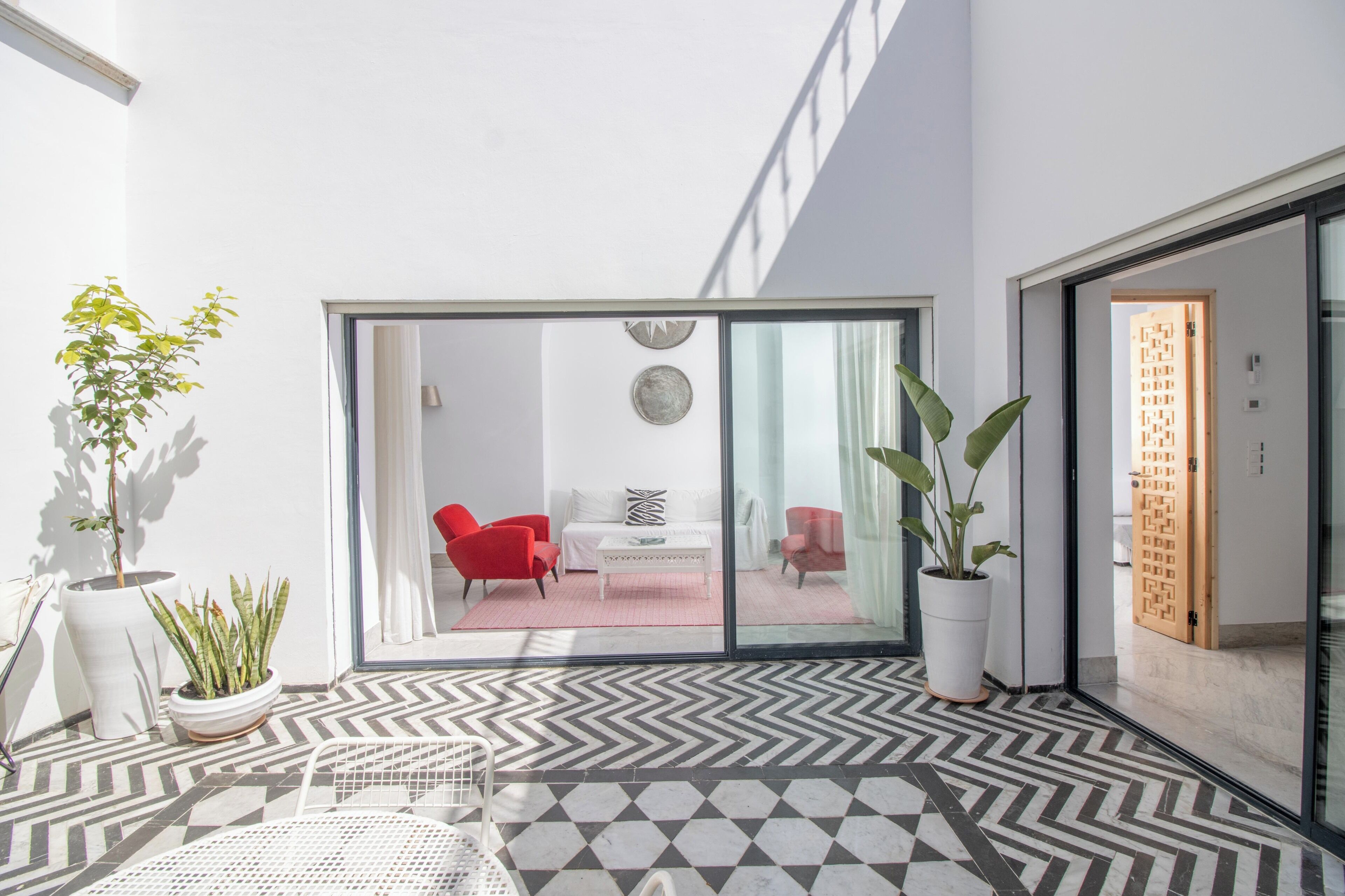 Habitación Deluxe doble, vistas al patio | Interior