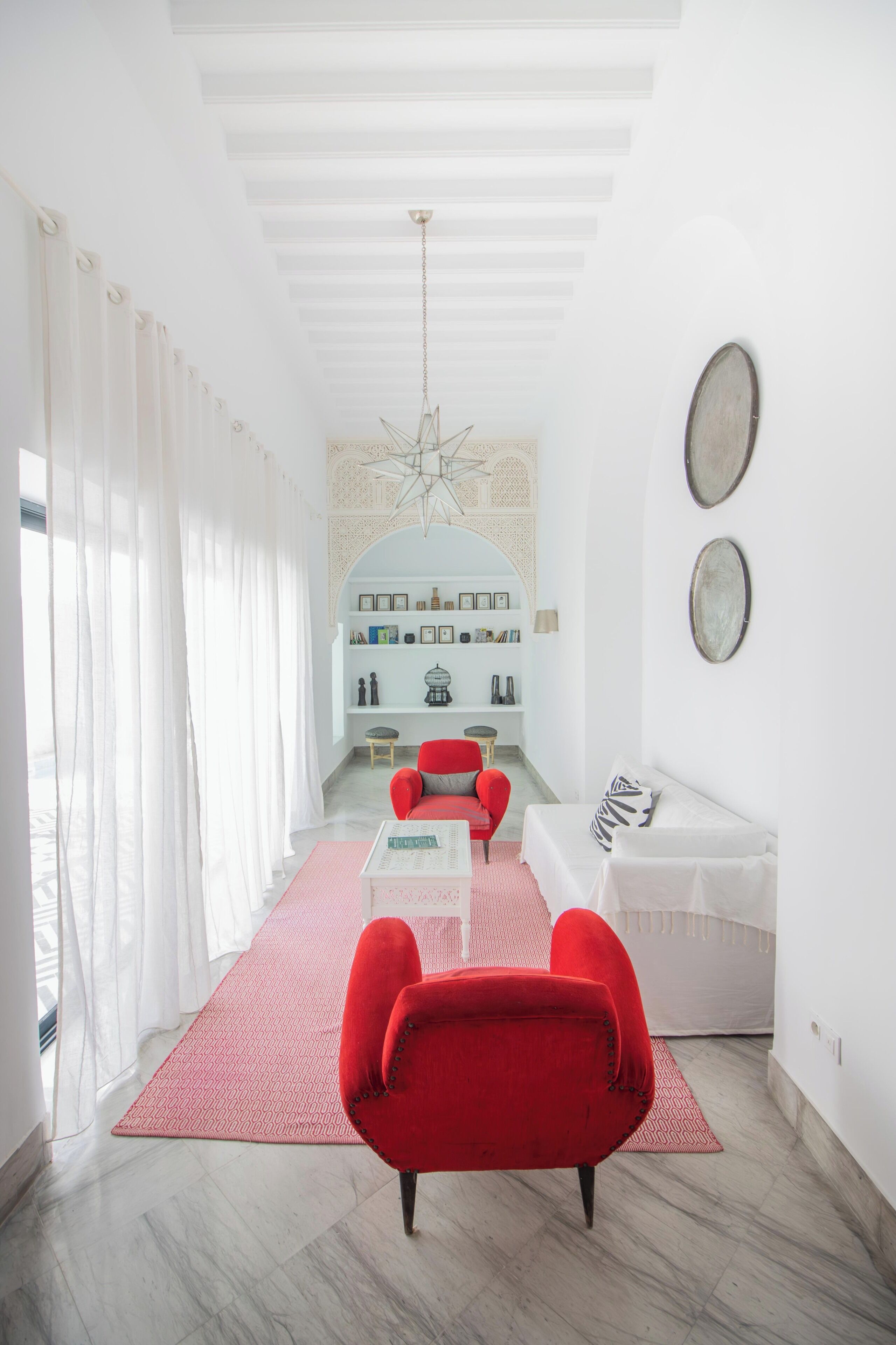 Chambre Double Deluxe, vue cour intérieure | Intérieur
