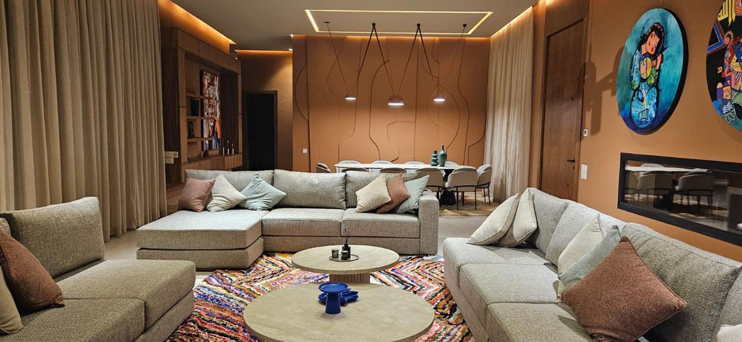 Luxury-Villa, Poolblick | Wohnbereich