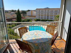 Outdoor dining - Air-conditioned apartment with parking - 4 guests (Argelès-sur-Mer)