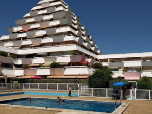 Pool - Studio with AC in city center - 4 guests (La Grande-Motte)