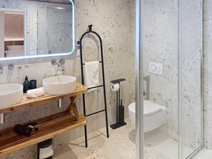 Bathroom - Elegant apartment mountain view - 8 guests (Montvalezan-La Rosière)