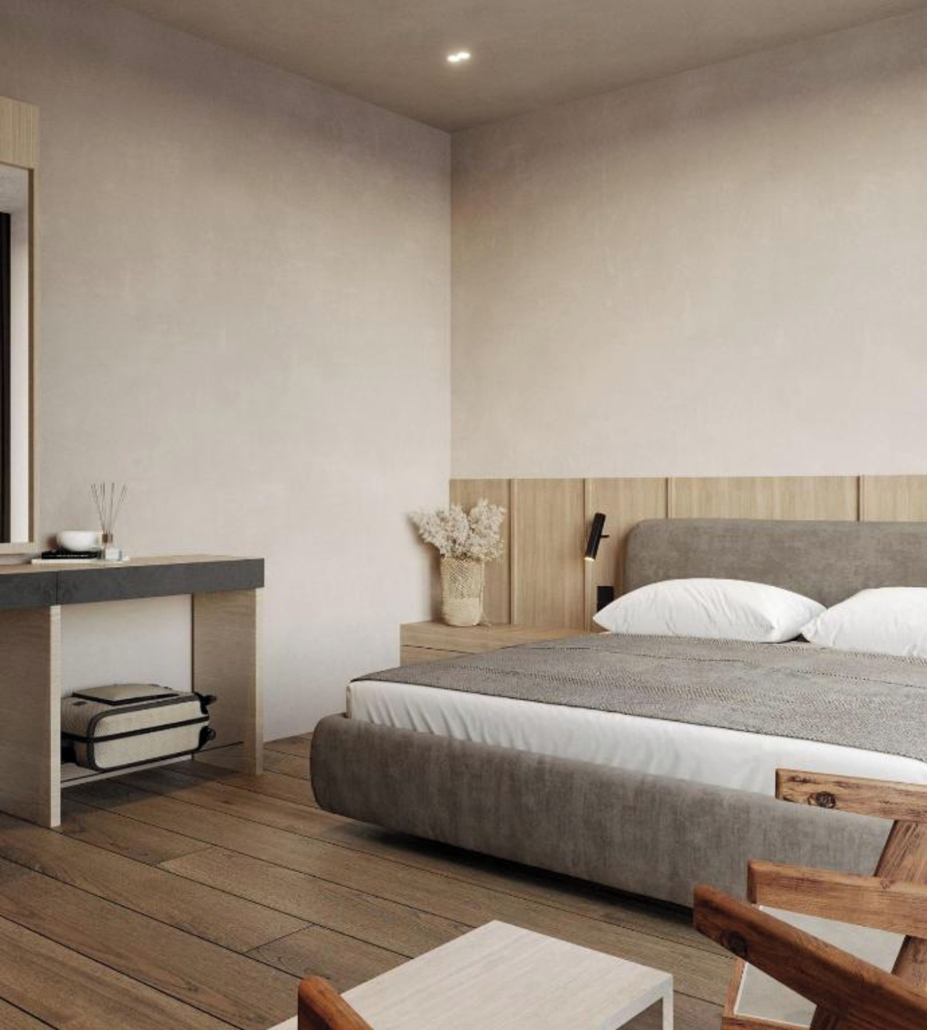 Doppia Deluxe, balcone, vista mare | Una scrivania