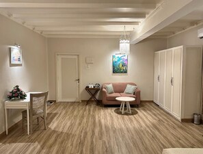 Luxury Suite | Living area - WaveCrest Morjim By Joy Stays (Morjim)