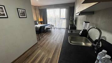 Departamento superior, vista a la ciudad | Tabla de planchar con plancha y wifi gratis