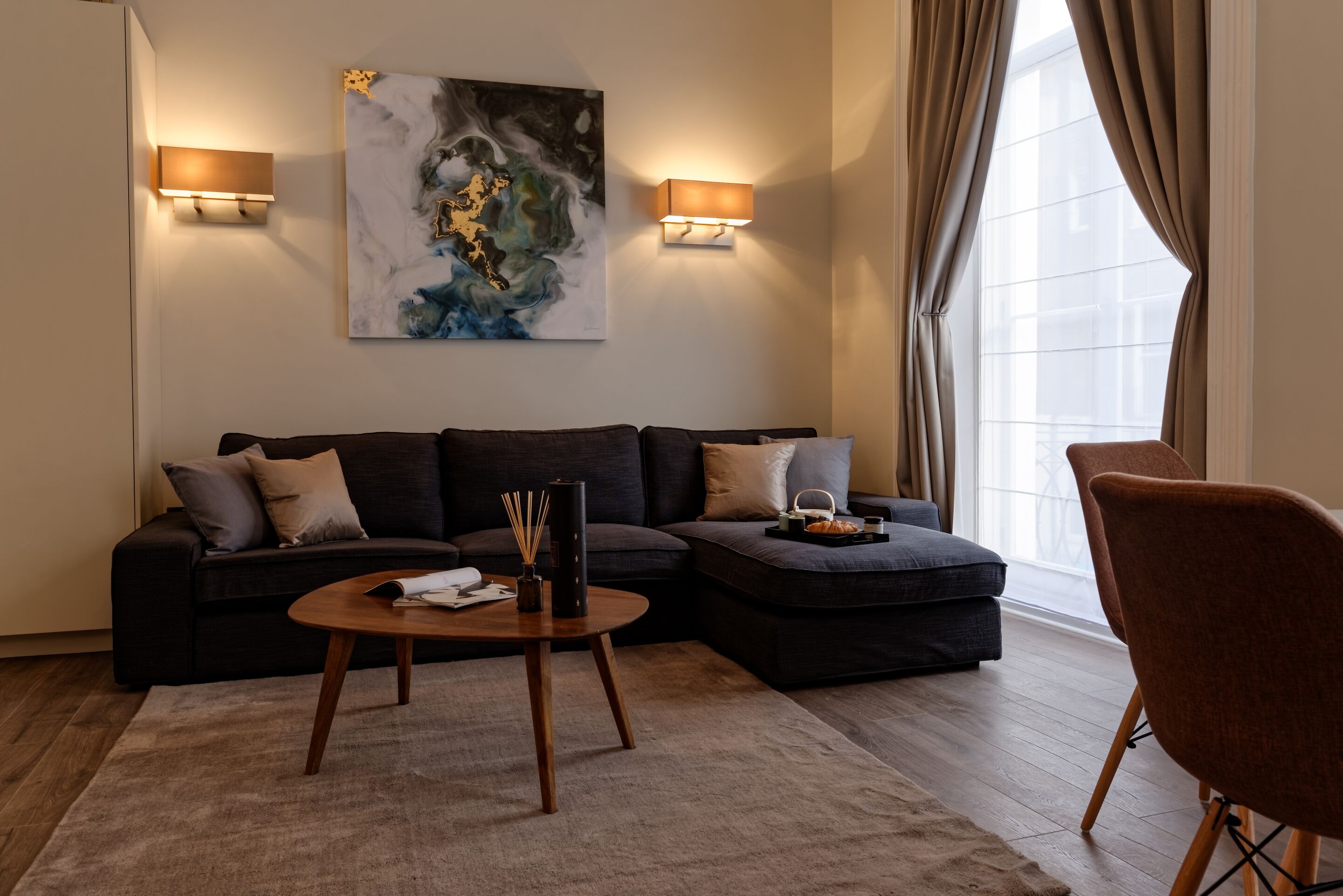 Appartement, en-suite badkamer | Hypoallergeen beddengoed, een laptopwerkplek