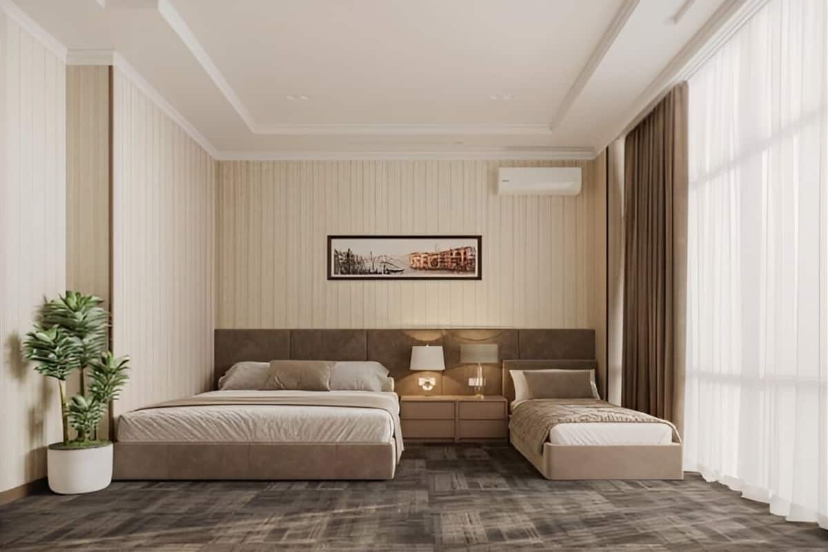Family Double or Twin Room, City View | Iron/ironing board, free WiFi