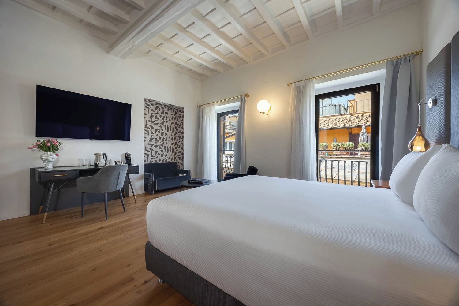 Deluxe-Zimmer, Stadtblick | Hochwertige Bettwaren, Daunenbettdecken
