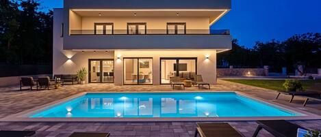 A heated pool