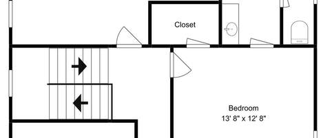 A floor plan with a 20' 1' x 11' 6' bedroom, a 13' 8' x 12' 8' bedroom, a 17' 1' x 19' 6' primary bedroom, a bonus room, a P.Bath, a closet, a bathroom, and a balcony.
