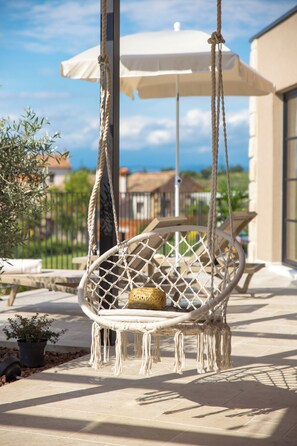 Terrace/patio - Villa Lunetta – Peaceful Istrian Retreat Heated pool (Pazin)