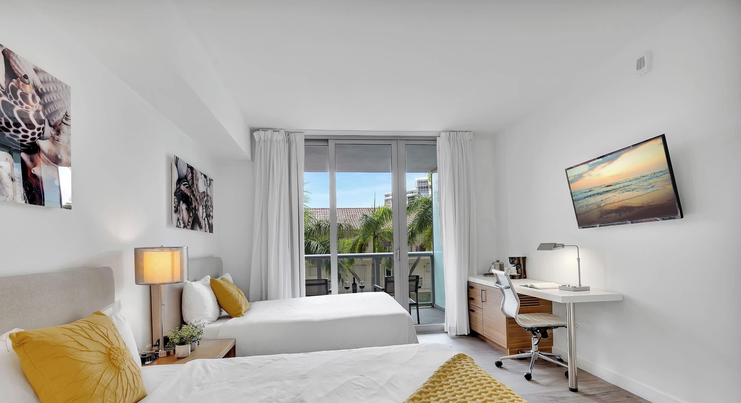 Desk, iron/ironing board, travel crib, WiFi