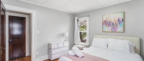 Desk, iron/ironing board, free WiFi, bed sheets