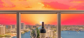 Interior - High-Floor Apt, Intracoastal View | Pool & Gym (Hallandale Beach)