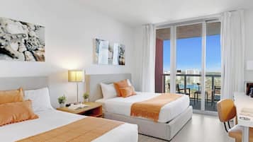 Desk, iron/ironing board, travel crib, WiFi