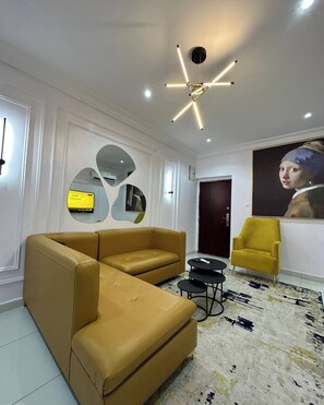 Deluxe Apartment, Balcony, City View | Interior - Poise And Class Apartment (Lagos)