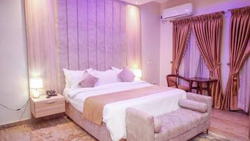 Standard Apartment, Balcony, City View | In-room safe, desk, laptop workspace, blackout drapes