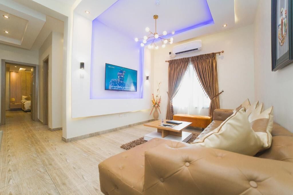 Standard-Apartment, Balkon, Stadtblick | Wohnbereich