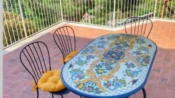 Apartment, Sea View | Outdoor dining