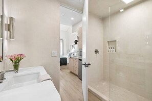 Hair dryer, towels