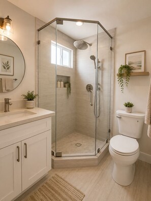 Bathroom - Modern Coastal Retreat Near Downtown Long Beach & the Beach (Long Beach)