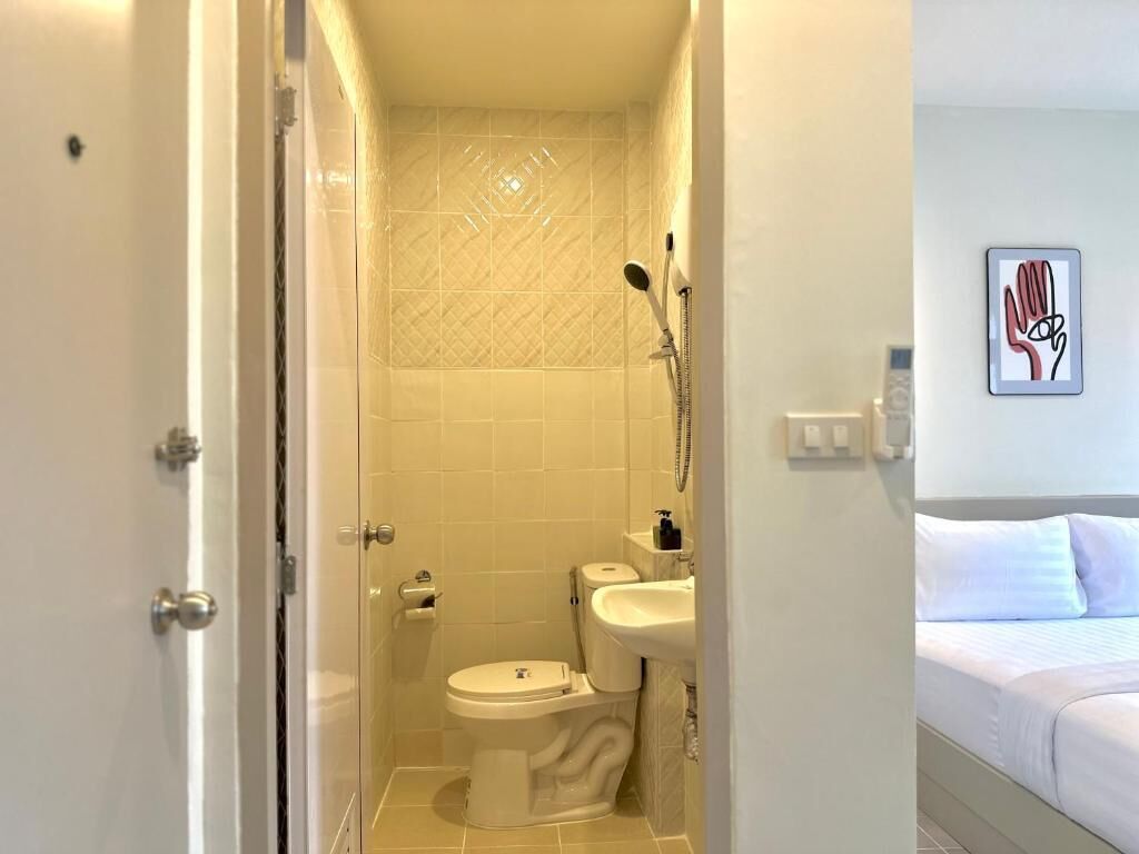 Bathroom | Shower, hair dryer, towels, soap