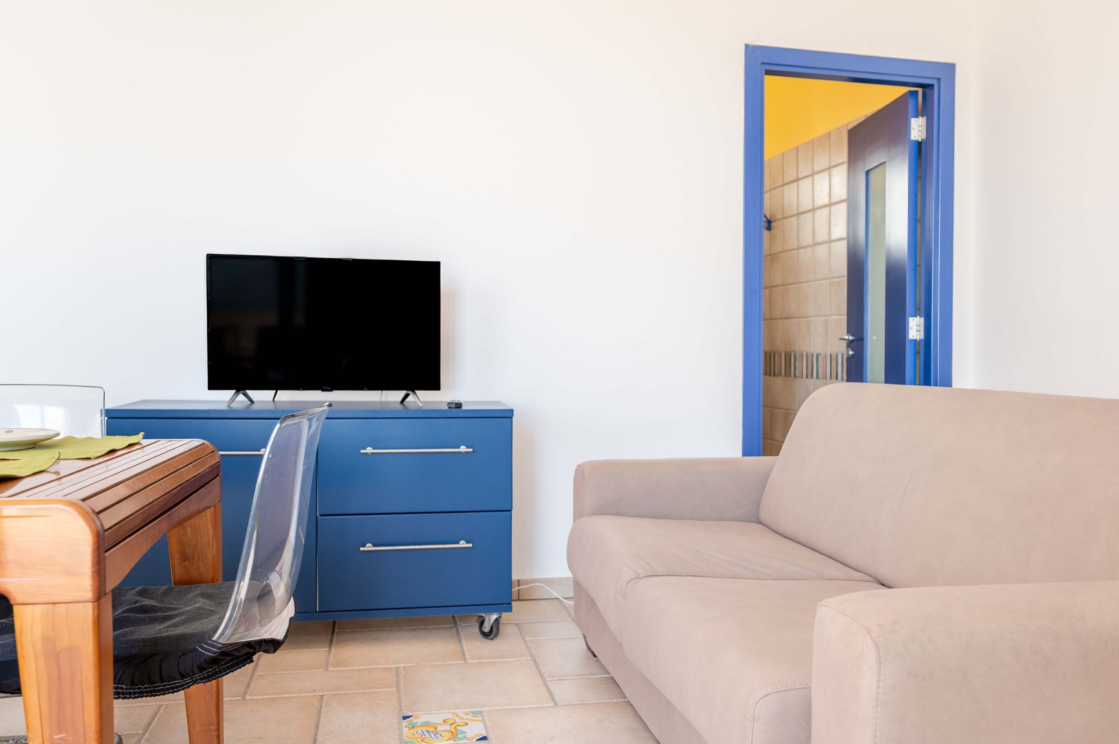 Fernseher, Kamin