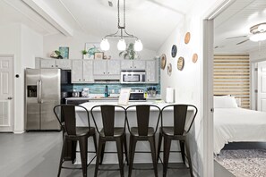 Private kitchen - Side-by-Side Beach Bungalows • Sleeps 16 • 4BR/4BA • Walk 2 Beach •Pets Welcomed (Panama City Beach)