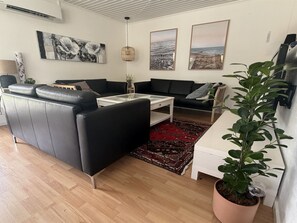 Televisión y chimenea 