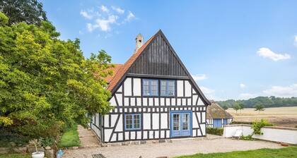 Idyllic country house with own forest in fantastic nature.
